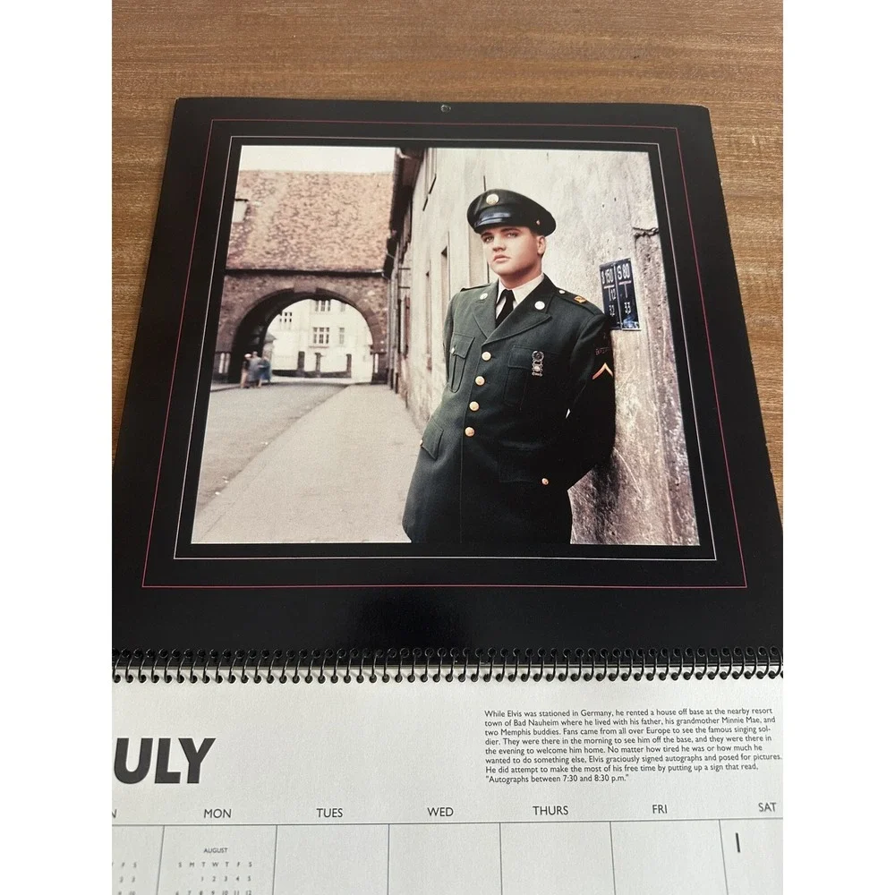 VINTAGE 1995 ELVIS PRESLEY CALENDAR UNMARKED‎
